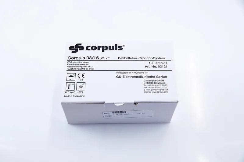 Corpuls 03121 Defibrilatör 08/16 10 fanfolds EKG Kağıdı — 4. görsel | Medikal Parça Getir
