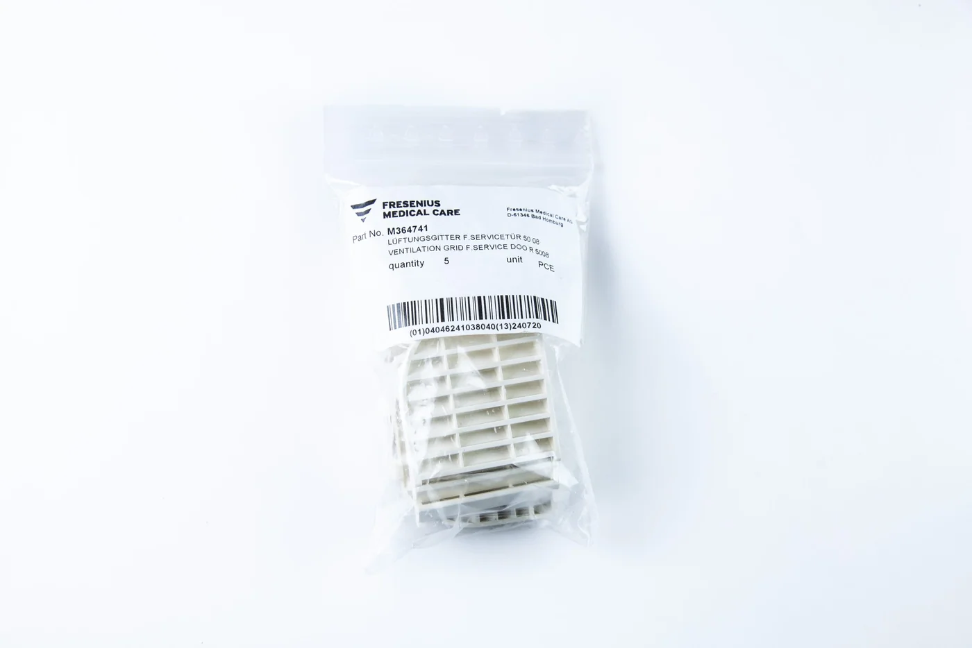 Fresenius M364741 Kratka Wentylacyjna Servis 5008 uk Kapağı | Medikal Parça Getir