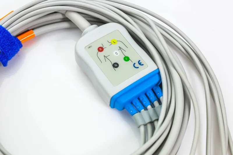 Philips 5 Kanallı EKG 12Pin IEC Ana Gövde Kablosu Klipsi — 5. görsel | Medikal Parça Getir