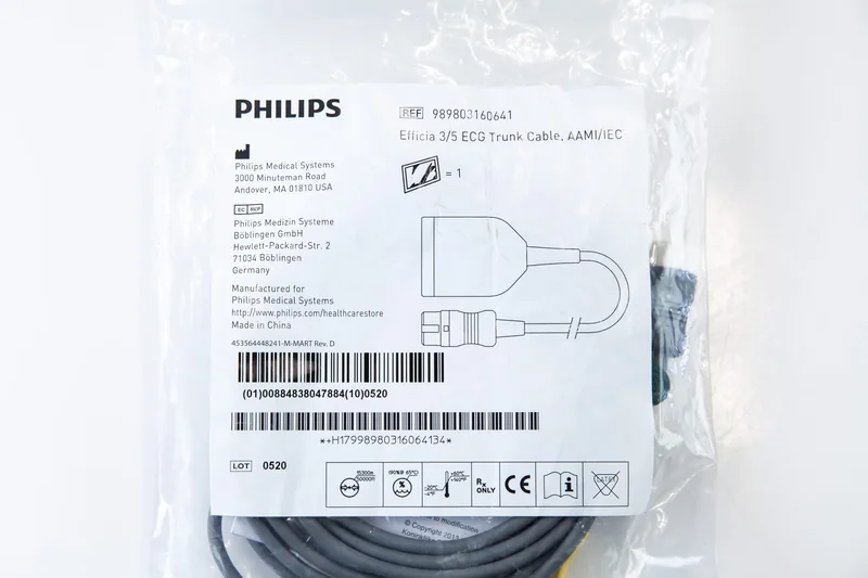 Philips 989803160641 CM10 Efficia Ana EKG 3/5 AAMI/IEC Kablosu — 4. görsel | Medikal Parça Getir