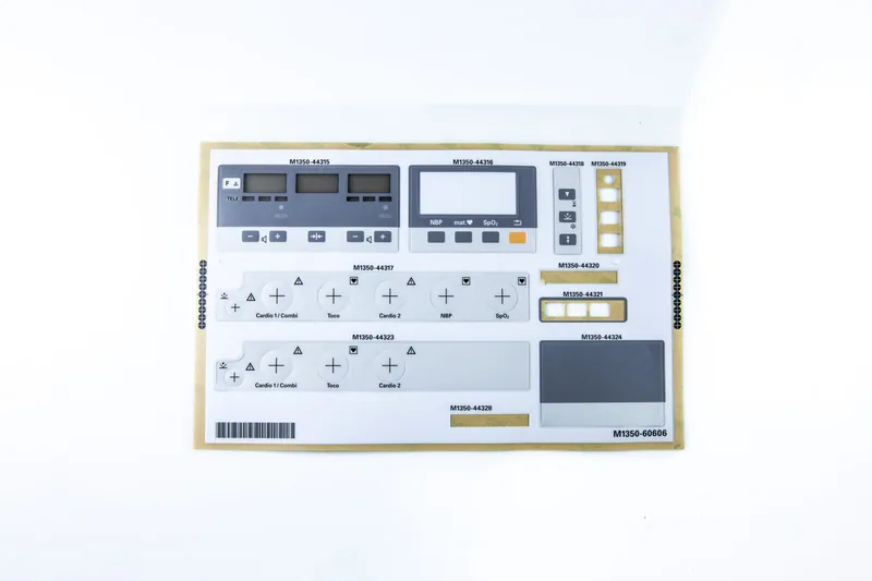 Philips M1350-60606 M1350 NST Serisi 50 XM Panel Ön Folia Klavye Etiketi | Medikal Parça Getir
