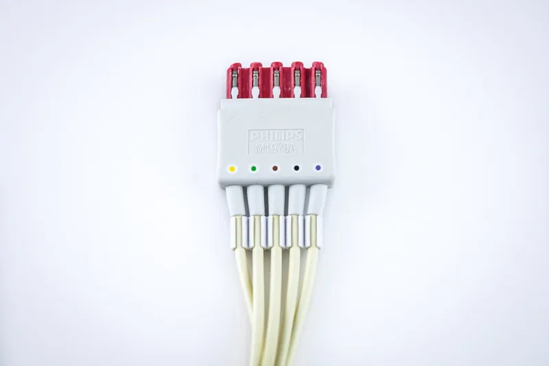 Philips M1978A EKG Bağlantı 5 Kanallı Klips Kablosu — 3. görsel | Medikal Parça Getir