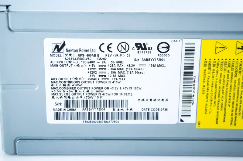 Siemens NPS-400AB S26113-E503-V50 Güç Adaptörü 410 Newton 24 İnç ATX — 4. görsel | Medikal Parça Getir
